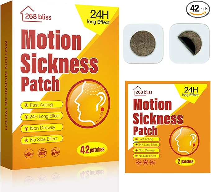 Motion Sickness Patches for Cruise, Park Rides by HealthyTeaforaHealthyYou