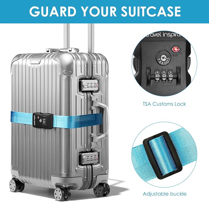 Travel Inspira Luggage Straps TSA Approved - Image 2