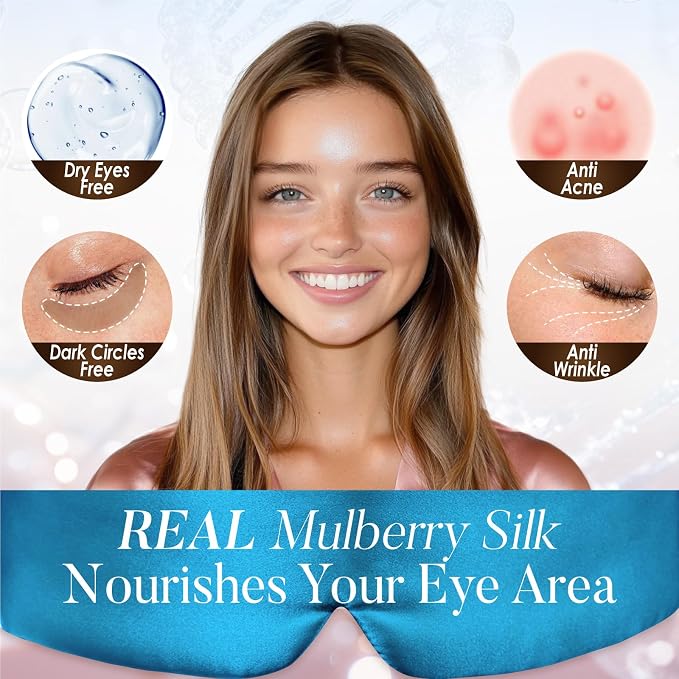 LULUSILK Reversible Mulberry Silk Sleep Mask - Image 6