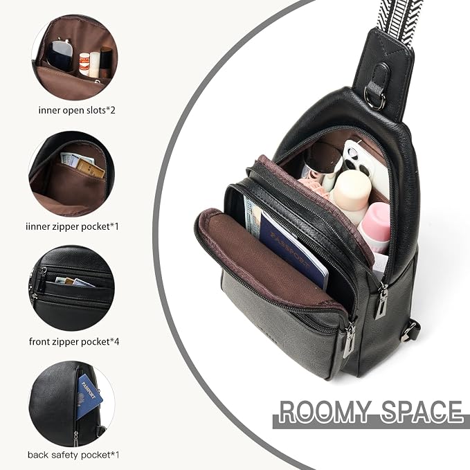 Sling Bag for Women Cross Body Bags Fanny Packs Shoulder Bag Sling Backpack - Image 5