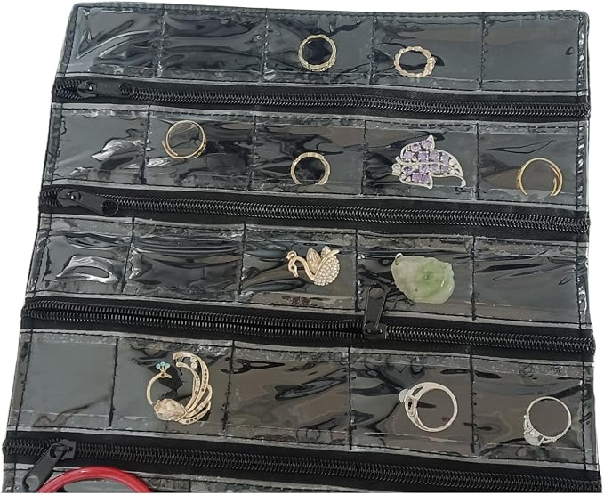 Travel Jewelry Roll Bag Portable Organizer Pouch - Image 8