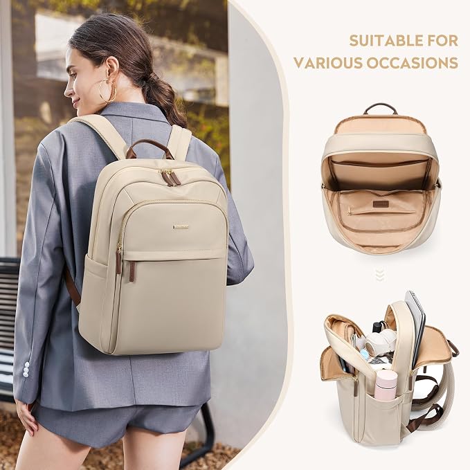 Hiking Travel Backpack for Women Casual Business Weekender Multilayer Laptop Bag - Image 7