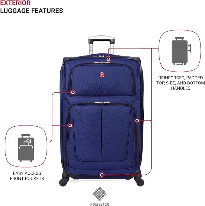 SwissGear Sion Softside Expandable Luggage, 2-Piece Set - Image 4