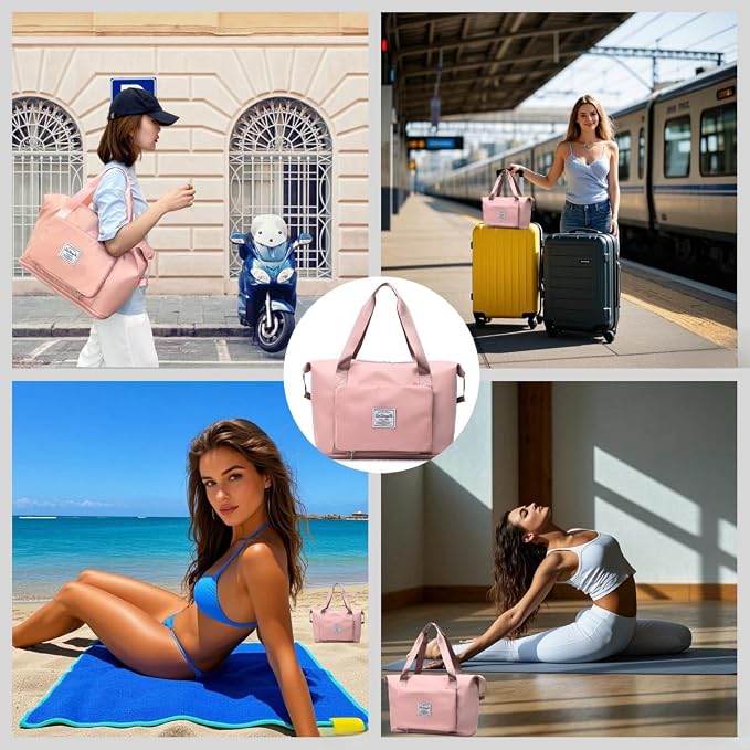 Large Capacity Foldable Travel Bag, Expandable lightweight Carry on Bag - Image 4