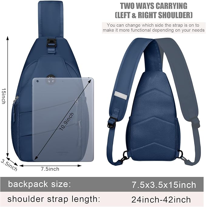 Crossbody Bags for Women Men Trendy Sling Bag Bakpack Casual Chest Bag - Image 2