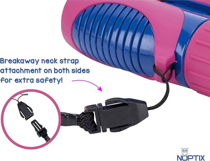 Binoculars for Kids, Girls or Boys Real Kids Binoculars in Vibrant Pink Blue - Image 8