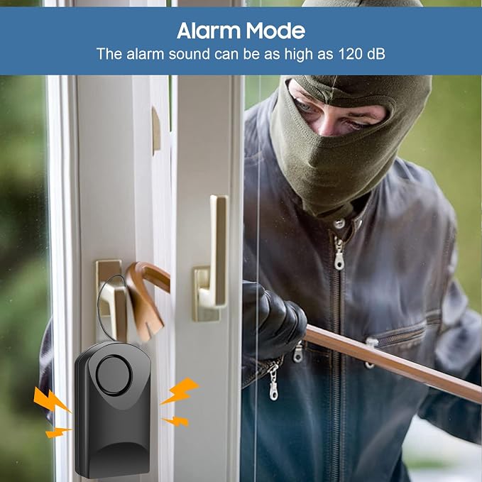 120db Touch Sensor, Door Handle Alarm, Anti Theft Vibration Triggered Portable - Image 3