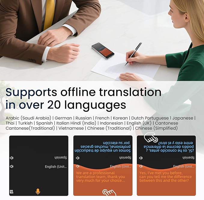 Language Translator Device, 5.5" High-end Upgraded Ai Translator No WiFi Needed - Image 6