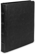 Samsill Vintage Leather Mini 3 Ring Binder 0.5 Inch Round Ring, 5.5 x 8.5 Inch by Samsill