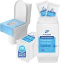 Disposable Toilet Seat Covers for Travel – Waterproof, Tear-Resistant XL Toilet by FLYGIENE