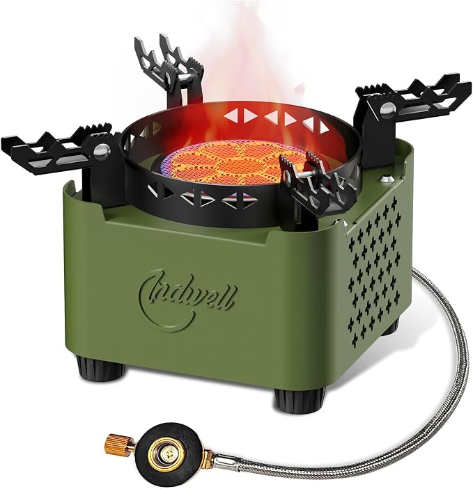 Indwell Camping Stove with Infrared Burner, Single Burner Propane Stove by Indwell
