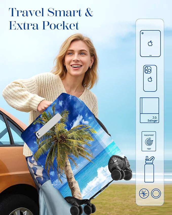 Slohif Luggage Cover for Suitcase Tsa Approved Protector - Image 3