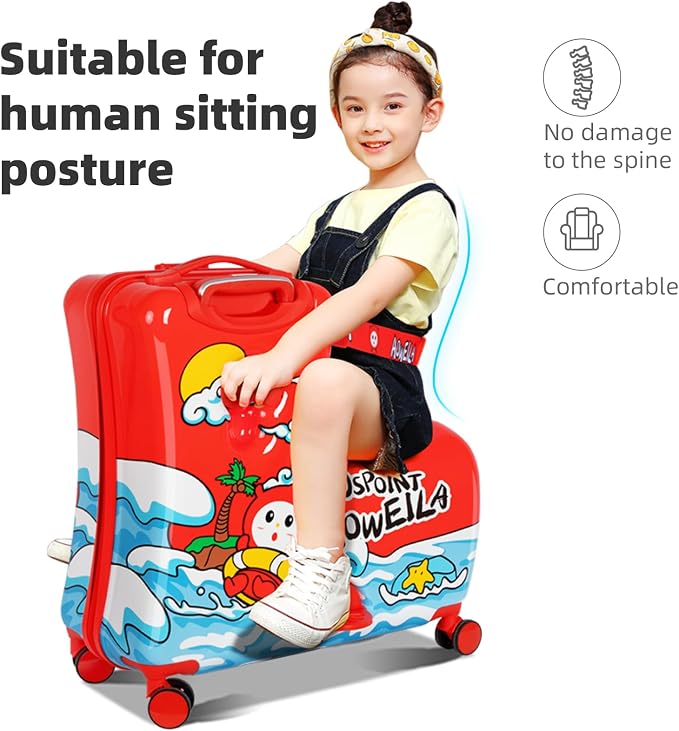 Kids' Lightweight Ride on Luggage - Image 8