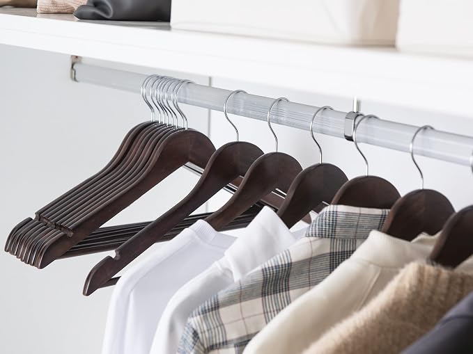 StorageWorks Wooden Hangers 20 Pack, Wood Coat Hanger - Image 8