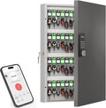 96 Key Lock Box Wall Mount, Smart Key Cabinet One Time Password/APP by DiDiHere