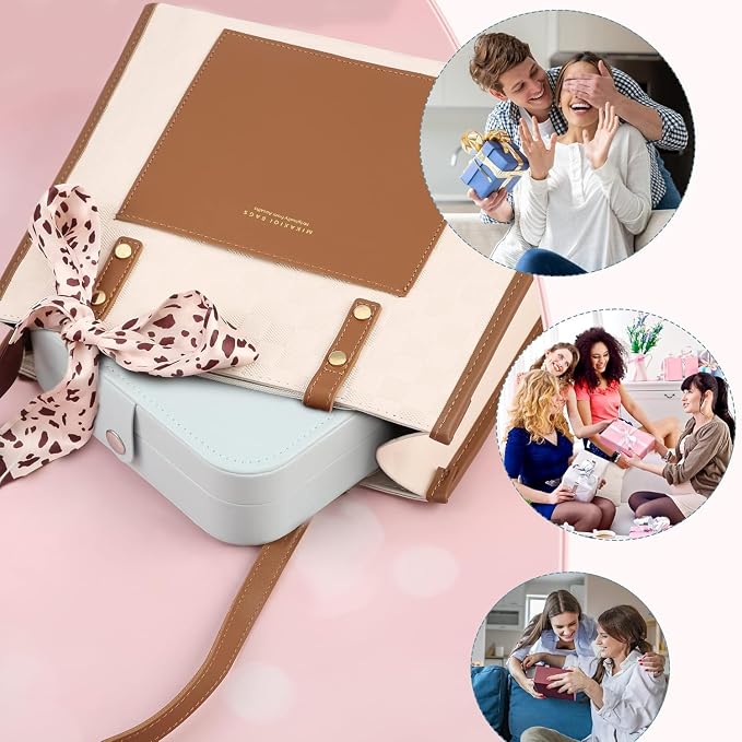 Travel Jewelry Box, PU leather Small Jewelry Organizer - Image 6