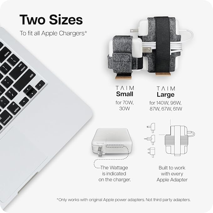 TAIM - Premium Charging Cable Organizer Case | Compact Travel Cord Management - Image 6