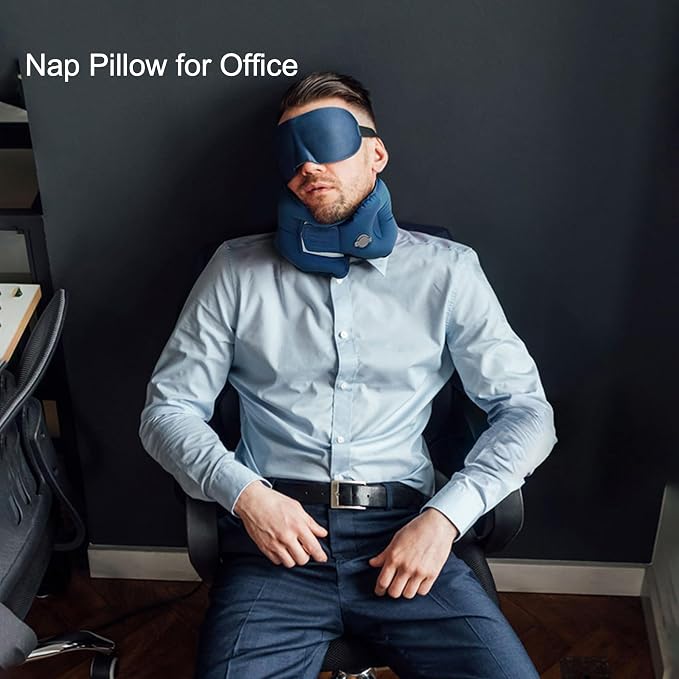 Inflatable Neck Pillow for Traveling on Plane, Inflatable Travel Pillows for - Image 4