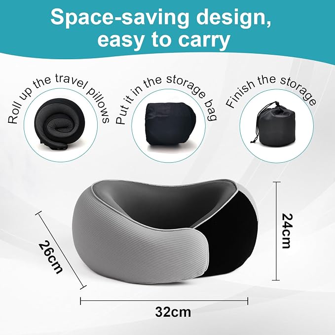 RURING Travel Pillows for Airplanes, 2025 New Travel Neck Pillow Travel Pillow - Image 6
