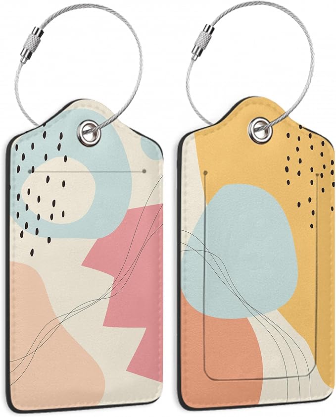 Abstract Lines and Curves 2 Pack Luggage Tag by DEMACYA