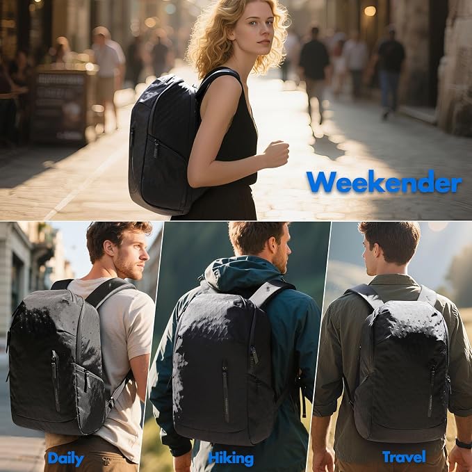 hk Waterproof Travel Backpack for Men – Lightweight 30L Laptop Backpack - Image 7