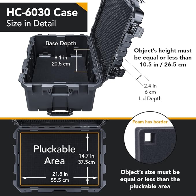Lykus HC-6030 Large Waterproof Hard Case - Image 3