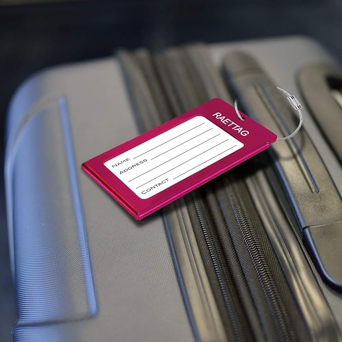 Luggage Tags Metal Suitcase Tags Travel Bag ID Identifier Luggage Tag - Image 6