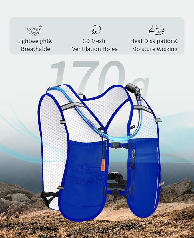 ECOHUB Running Hydration Vest Backpack, Lightweight Breathable Pack - Image 2