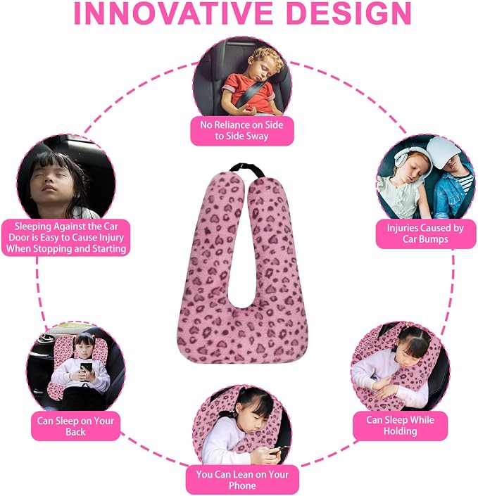 Travel Pillow, Travel Pillow for Kids, Sleeper Hold Pillow Travel, Removable - Image 5