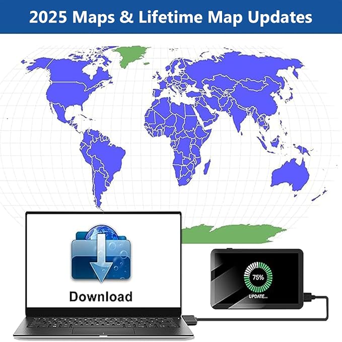 2025 Car GPS Navigator 2.5D Touchscreen 7inch Car GPS, Truck GPS Commercial - Image 5