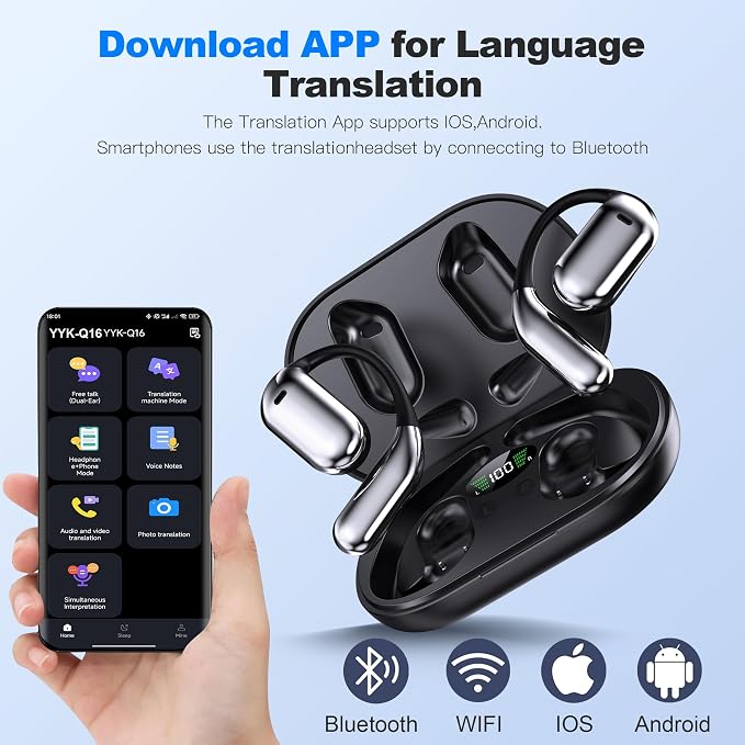 AI Translation Earbuds Real Time, 3-in-1 Translator Earbuds 134 Languages & - Image 4