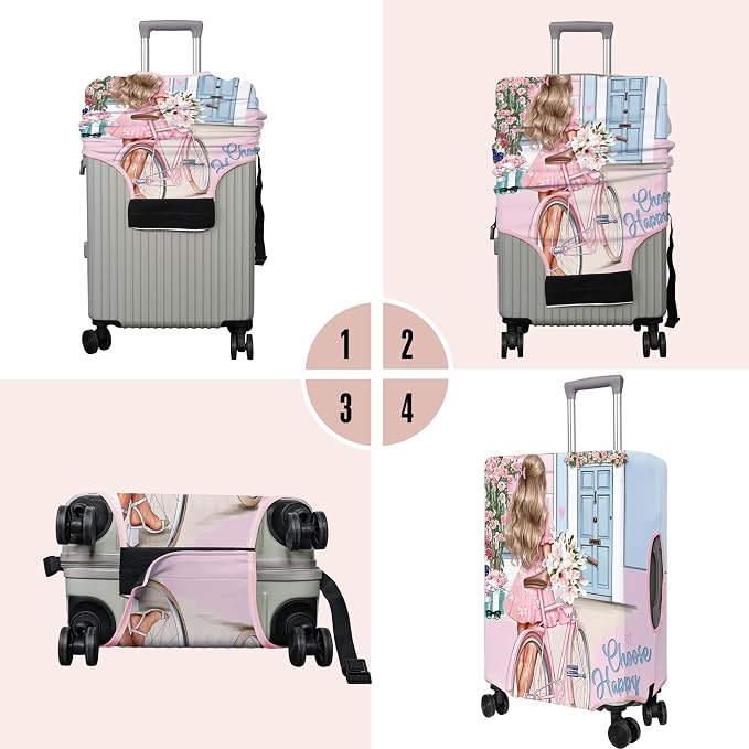 Travel Luggage Cover Suitcase Protector Fits 18-32 Inch Wheel Covers - Image 3