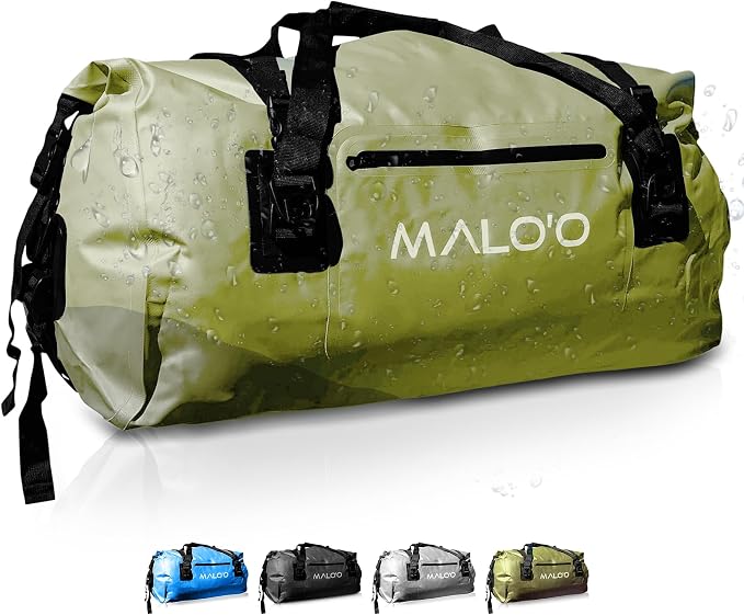 Malo'o Waterproof Dry Bag Duffel 40L/60L/100L, Roll Top Duffel Keeps Gear Dry by Maloo
