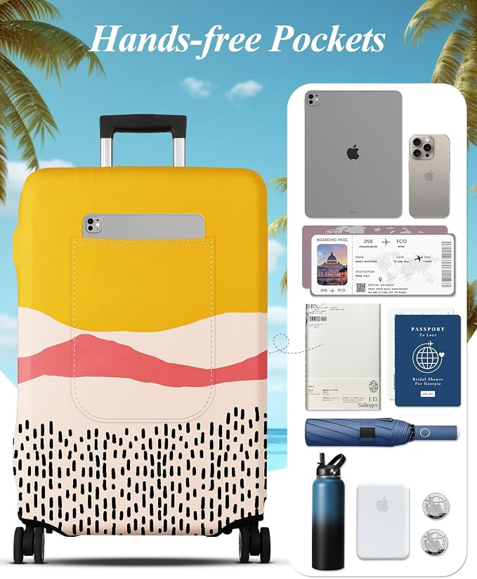 Slohif Luggage Cover for Suitcase Tsa Approved Protector - Image 3