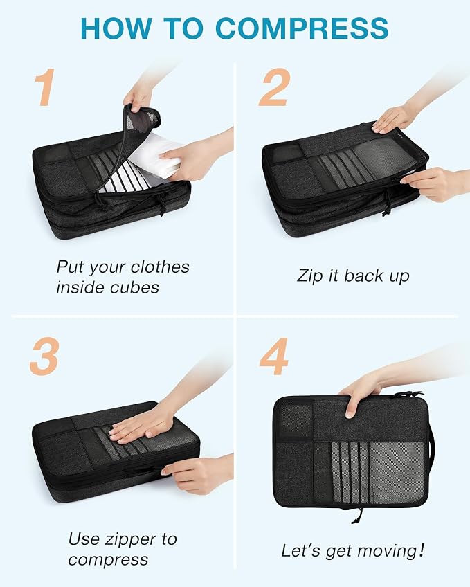 BAGSMART Compression Packing Cubes - Image 5