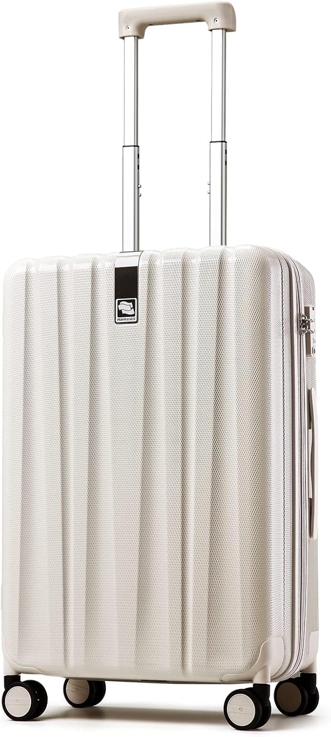 Hanke 20 Inch Carry On Luggage 22x14x9 Airline Approved Lightweight PC Hard by Hanke