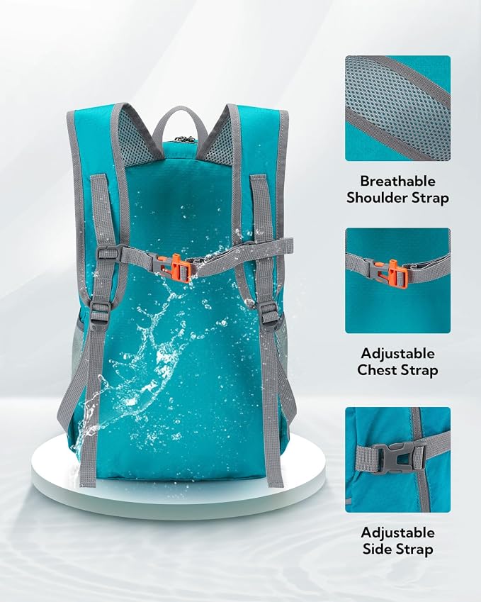 WATERFLY Hiking Foldable Daypack Backpack: 25L Ultra Lightweight Packable - Image 4