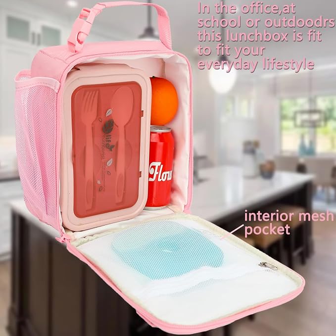 FlowFly Kids Lunch box Insulated Soft Bag Mini Cooler Back to School Thermal - Image 2