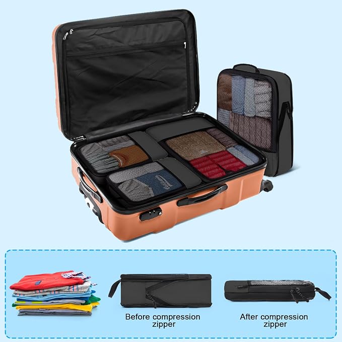 4 PCS Set Compression Packing Cubes - Image 6