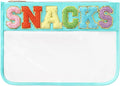DYSHAYEN Chenille Letter Clear Zipper Pouch by DYSHAYEN