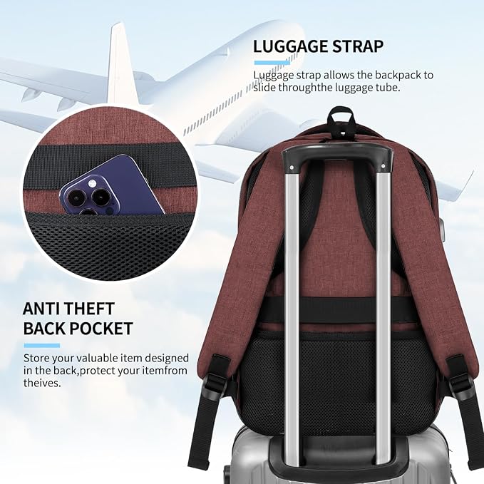Backpack for Women Men, Travel School Backpacks for Teen Boys, Bookbag - Image 6