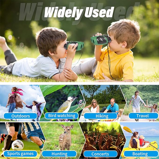 Easter Gifts for 3-12 Years Old Boys, VNVDFLM Compact 8x21 Shock Proof Green - Image 4