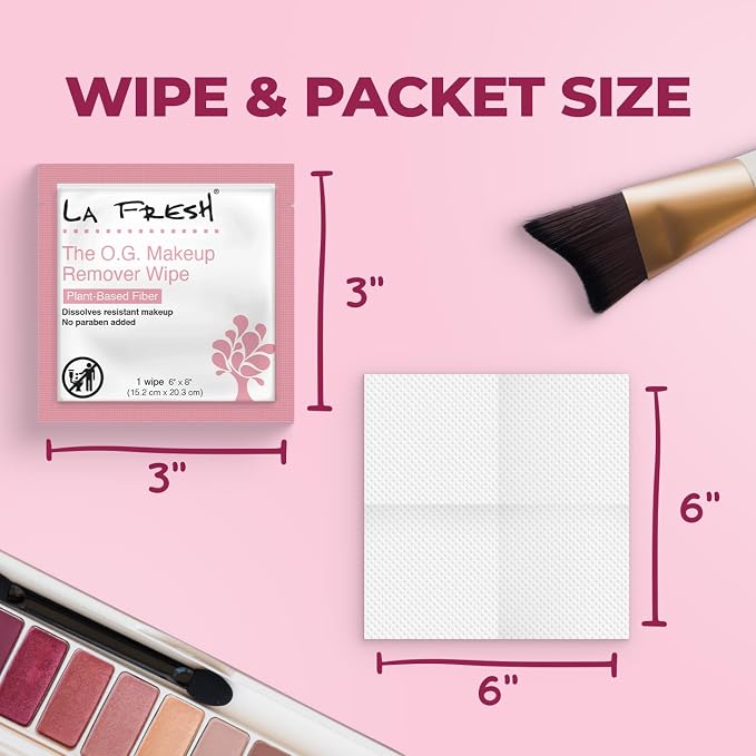 La Fresh Makeup Removal Facial Cleansing Wipes, Waterproof - Image 4