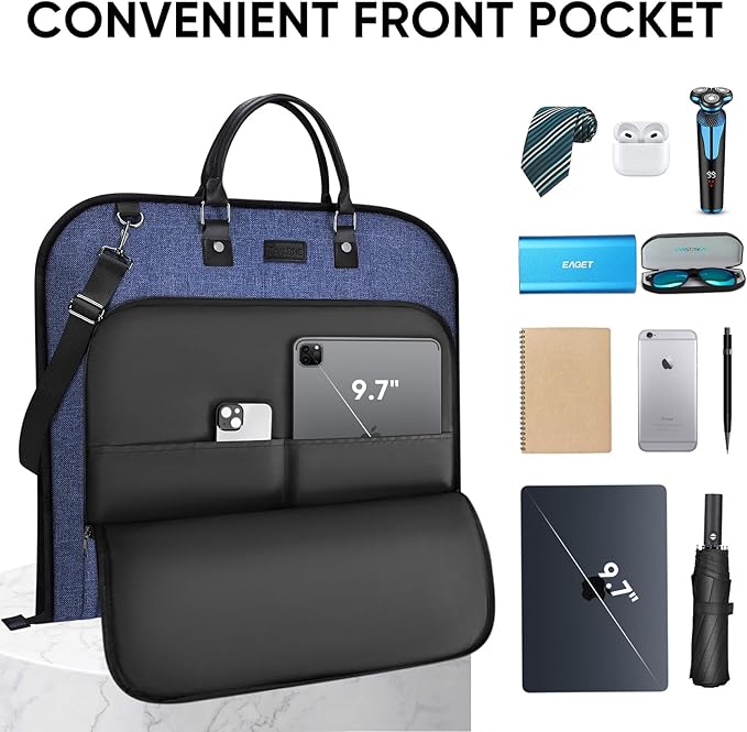 BALEINE Travel Garment Bag, Travel Suit Bag - Image 3