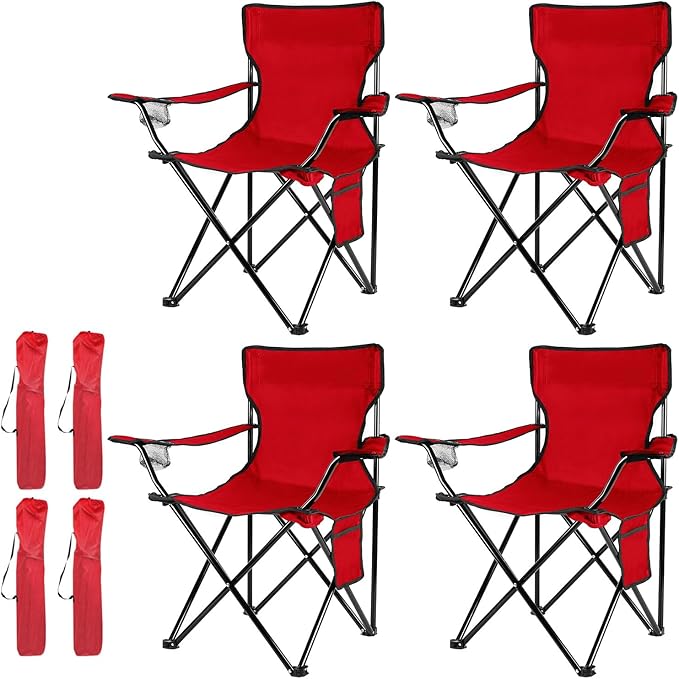 Damei century 4PCS Folding Camping Chairs-Lightweight, Installation-Free by Dameicentury