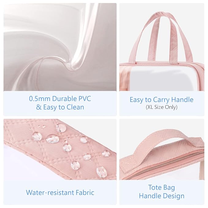 PACKISM Clear Toiletry Bags, 3 Pack Clear Makeup Bags - Image 5