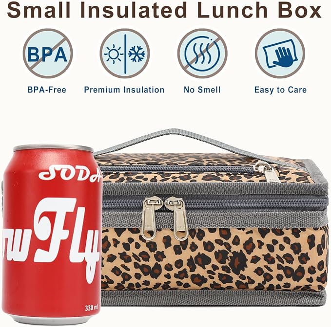 FlowFly Small Insulated Lunch box Portable Soft Bag Mini Cooler Thermal Meal - Image 2