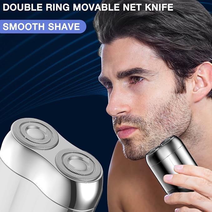 2025 New Model Mini Dual-Head Electric Shaver, Electric Mini Portable Razor - Image 2