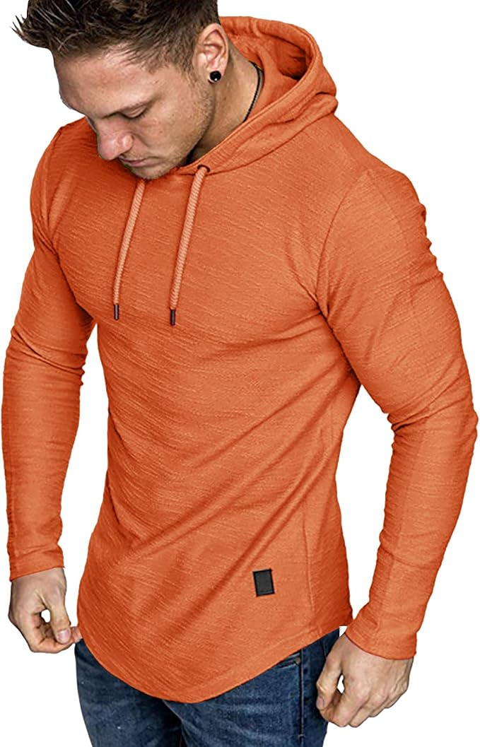 Lexiart Mens Fashion Athletic Hoodies Sport Sweatshirt Solid Color Fleece by Lexiart