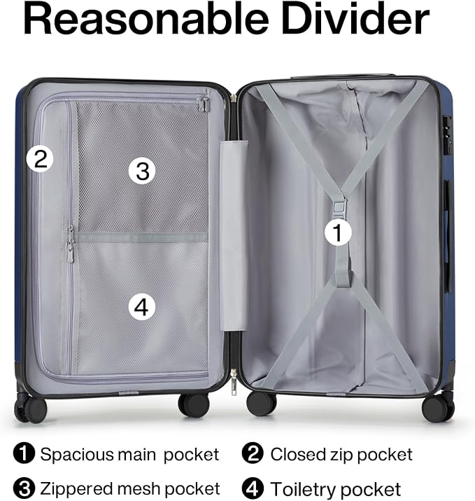 Hanke 24 Inch Luggage Suitcases - Image 5